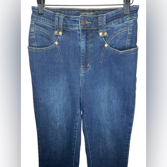 Judy Blue High Rise Straight Leg Cropped Jeans Size 27 - Picture 5 of 13